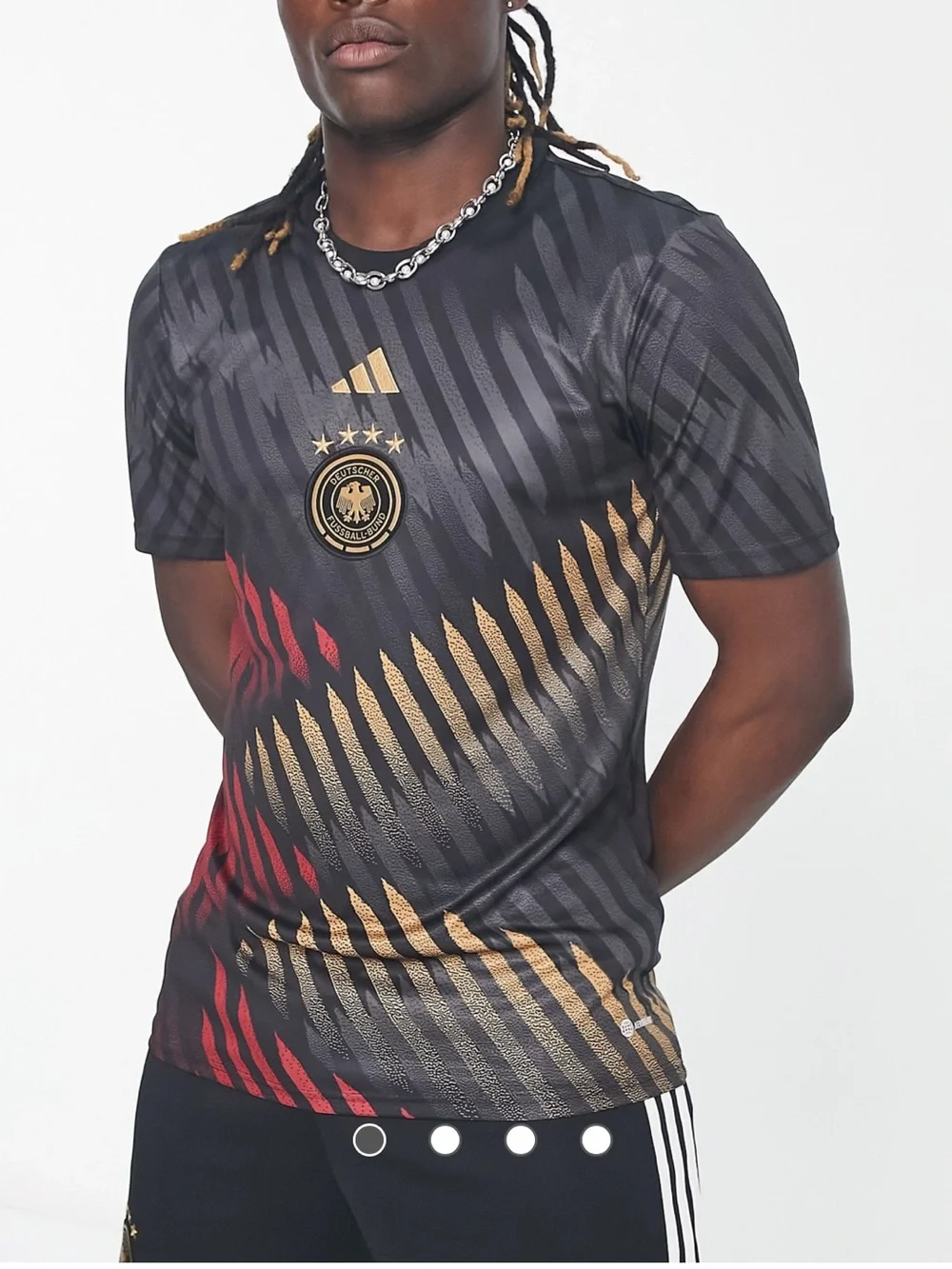 adidas Germany 2022 World Cup Pre-Match Jersey Shirt Size L